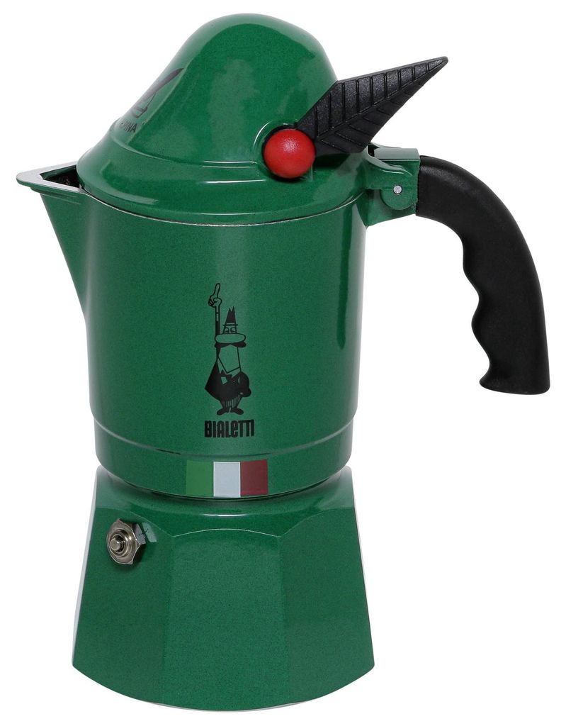 Bialetti Moka Break Alpina, Moka konvička, Zelená, Hliník, Obrázek produktu 