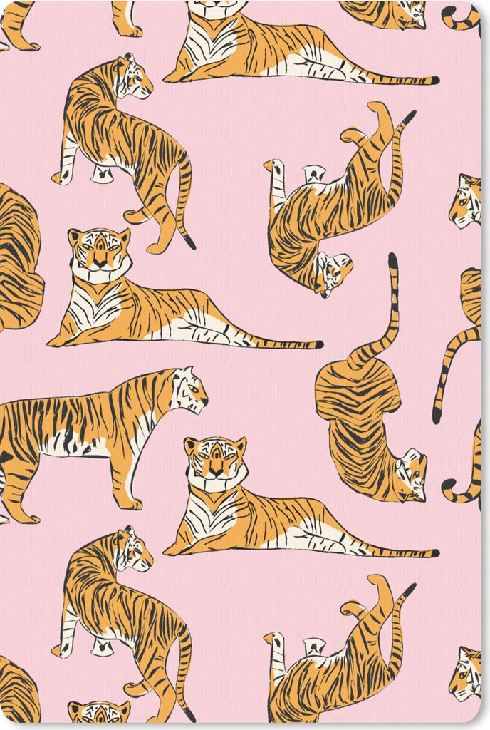 MuchoWow Mauspad Mousepad Muster - Tiger - Tiere 18x27 cm - Mousepads - Maus Mat - Pad - Mausunterlage