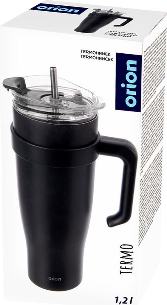 Thermobecher aus Edelstahl, 1200 ml, mit Henkel und Produktbild 