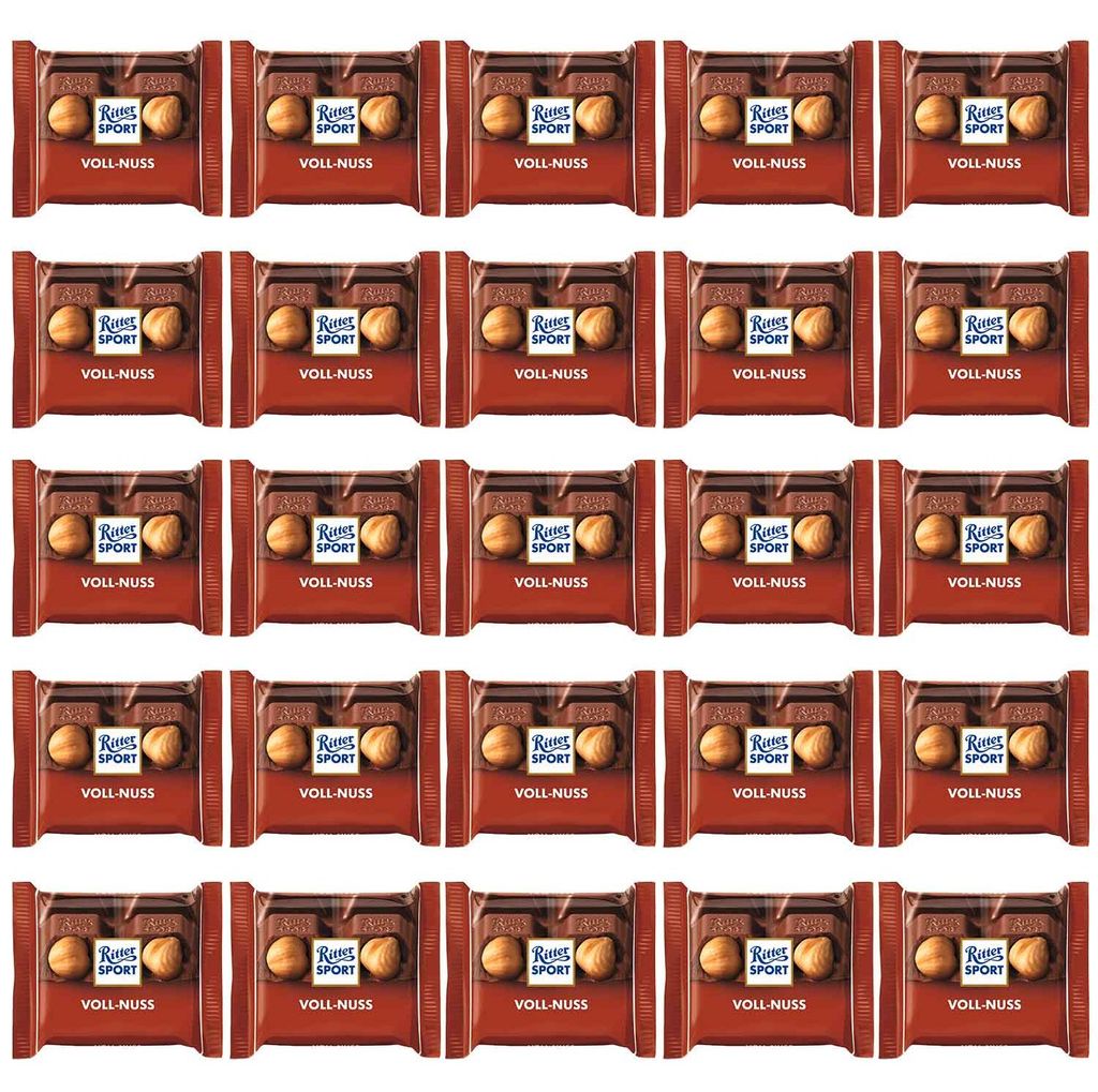 Ritter Sport mini Voll-Nuss 25er Produktbild  KI-generiertes Bild