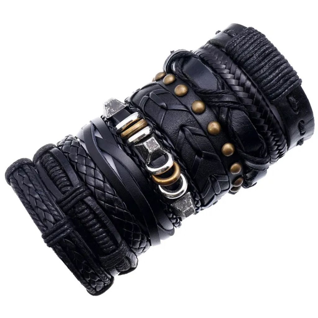 Herrenarmbänder DE-34315 - Stilvolles Schwarz KP34315