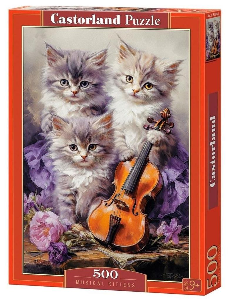 Puzzle 500 pièces Chatons Musicaux 053988 Castorland Image du produit 
