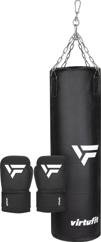 VirtuFit Boxset mit Boxsack 100 cm 25 kg und Boxhandschuhen 8 oz