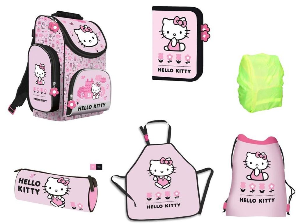 Hello Kitty Schulranzen Set 6teilig pink Produktbild 