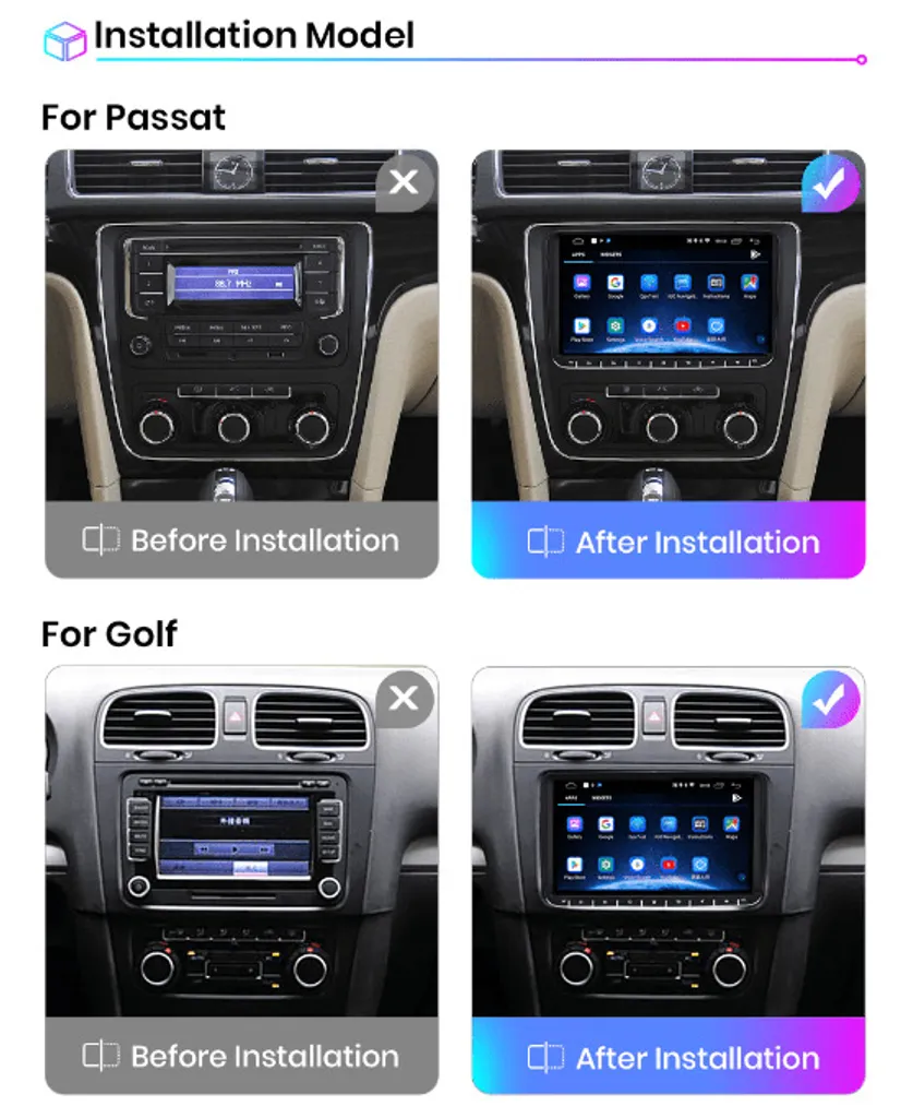 Station Multimédia Android 9 Pouces avec GPS et Bluetooth pour VW Seat