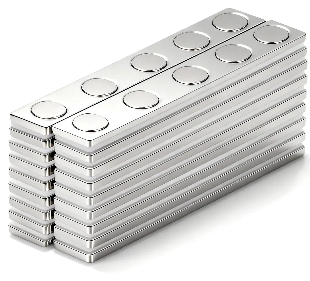 Aimants Néodyme 68x10x2 mm Ultra-Puissants avec Fixation Autocollante 3M