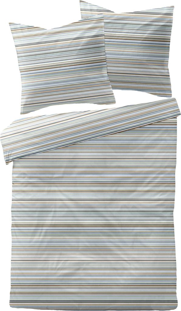 Dormisette Mako-Satin Bettwäsche-Garnitur Dessin 04482 Farbe 050 - 155x220 + 80x80 cm