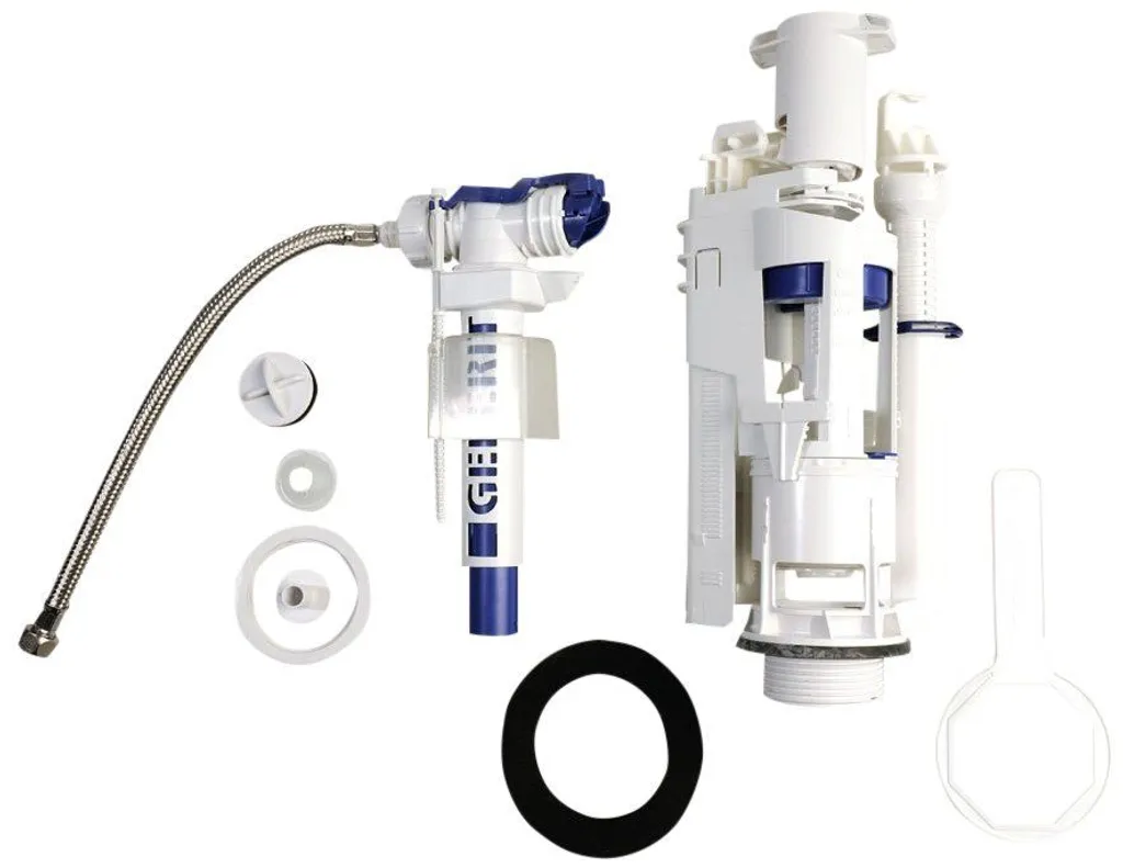 Kit mécanisme de chasse d'eau chromé Sapho 752101 pour WC monoblocs