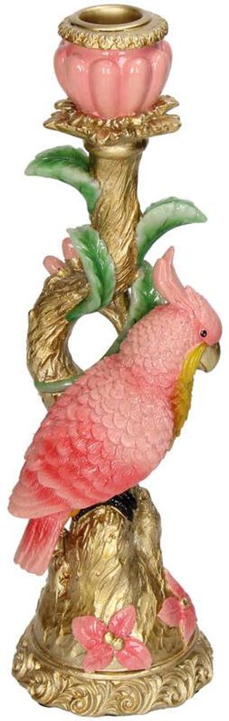 Candeliere - Pappagallo rosa ↑ 27,5 cm Immagine del prodotto 