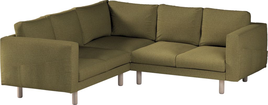 Dekoria Bezug für Norsborg 4-Sitzer Ecksofa, olivgrün, Norsborg 4-Sitzer Ecksofabezug