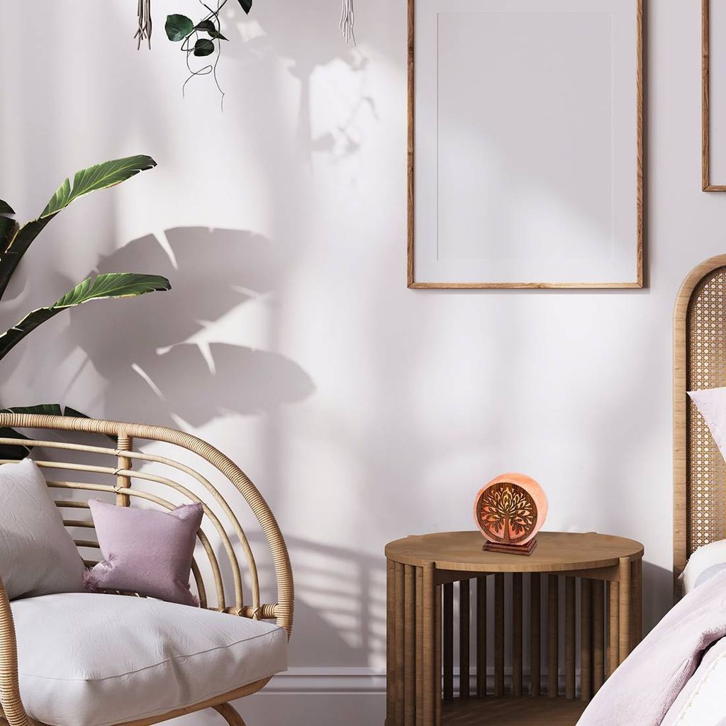 Solná lampa Dekorativní lampa IGDRASIL Kamenná sůl oranžová Obrázek produktu 2
