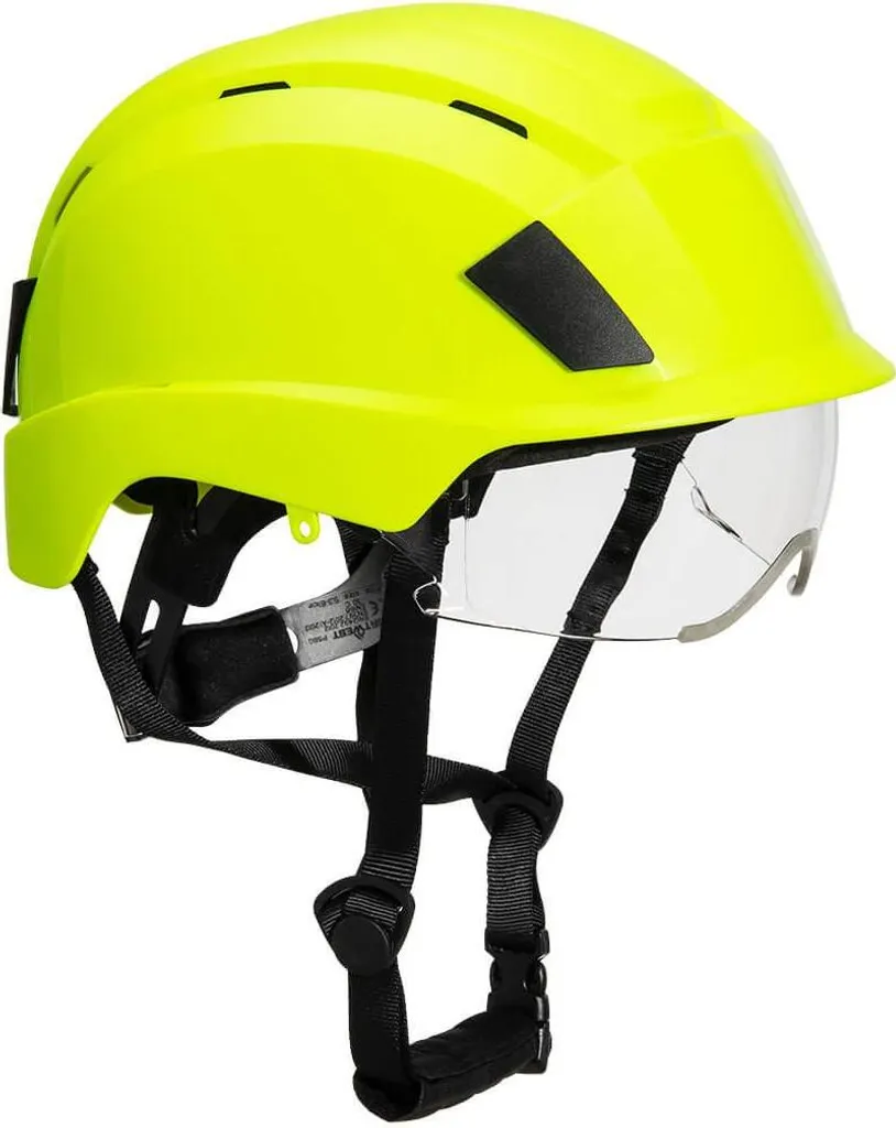 Portwest PW1841 - Casque en polycarbonate jaune pour une sécurité optimale