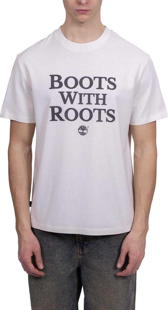 TIMBERLAND - Herren-T-Shirt mit Boots With Roots-Slogan - Größe S