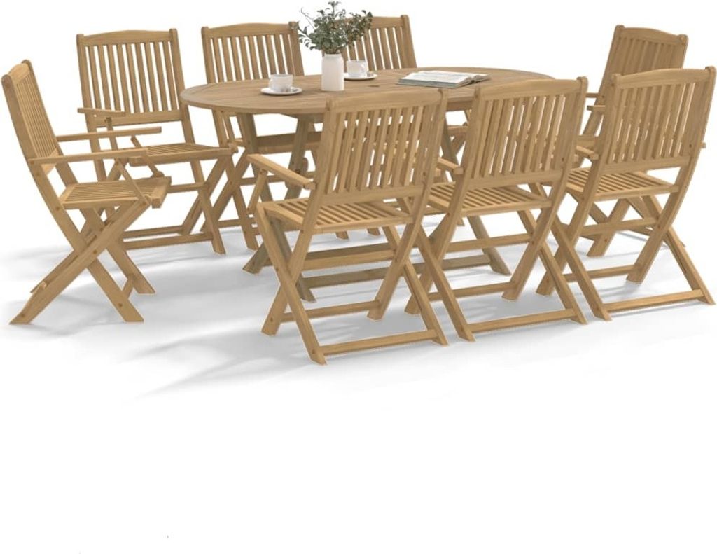 "im Angebot" Gartenstühle 8 Stk. - bis 150 kg - Klappbar 54x61x88 cm Massivholz Akazie - Stapelsessel CC9542
