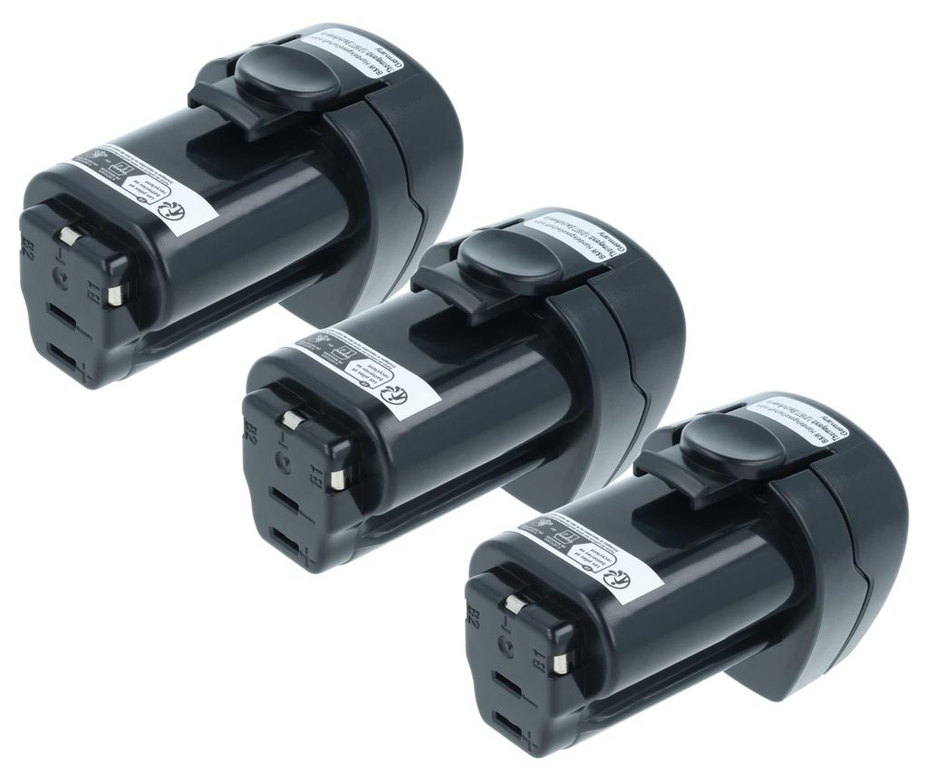 vhbw 3x Akku kompatibel mit Mafell A 10 M Werkzeug (1500 mAh, Li-Ion, 10,8 V)