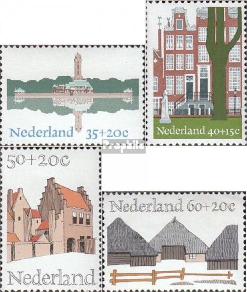 Briefmarken Niederlande 1975 Mi 1048-1051 (kompl.Ausg.) postfrisch Denkmalschutzjahr