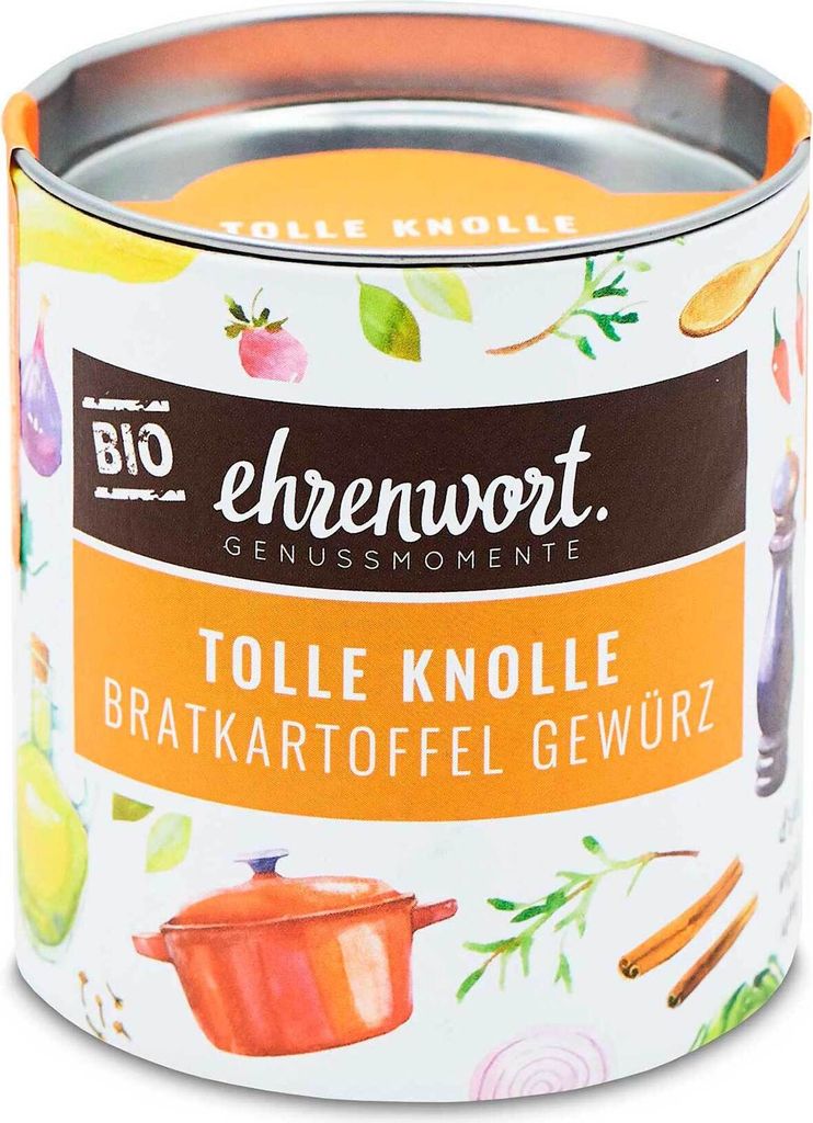 Ehrenwort Tolle Knolle Bratkartoffel Gewürz 45g - Bratkartoffel Gewürzmischung - verwandelt Kartoffeln in eine würzige Köstlichkeit von ehrenwort