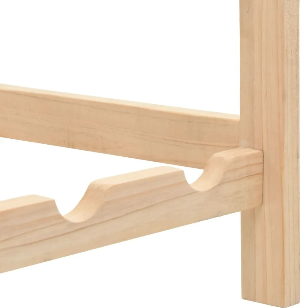 Casier à vin robuste en cèdre 102 cm, rangement stable et durable
