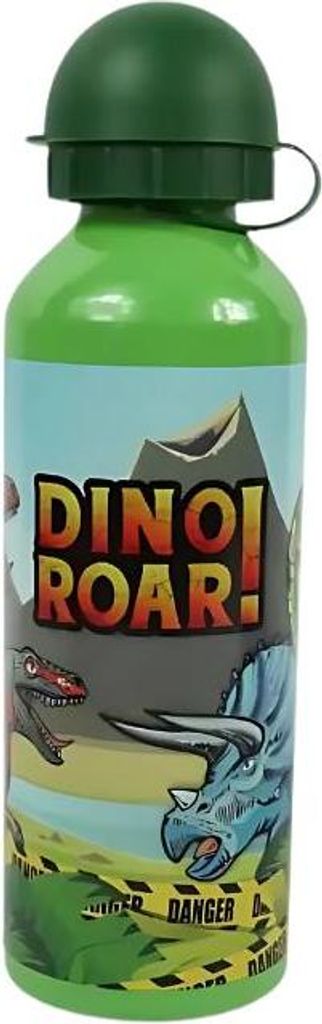 Dziecięca metalowa butelka DINO ROAR 500 ml zielona Zdjęcie produktu 