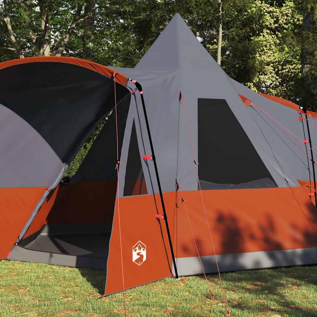 Langlebige Teepee Zelt mit Dach Grau und Orange 720 x 465 x 295cm - Möbel472288 - Campingzelte