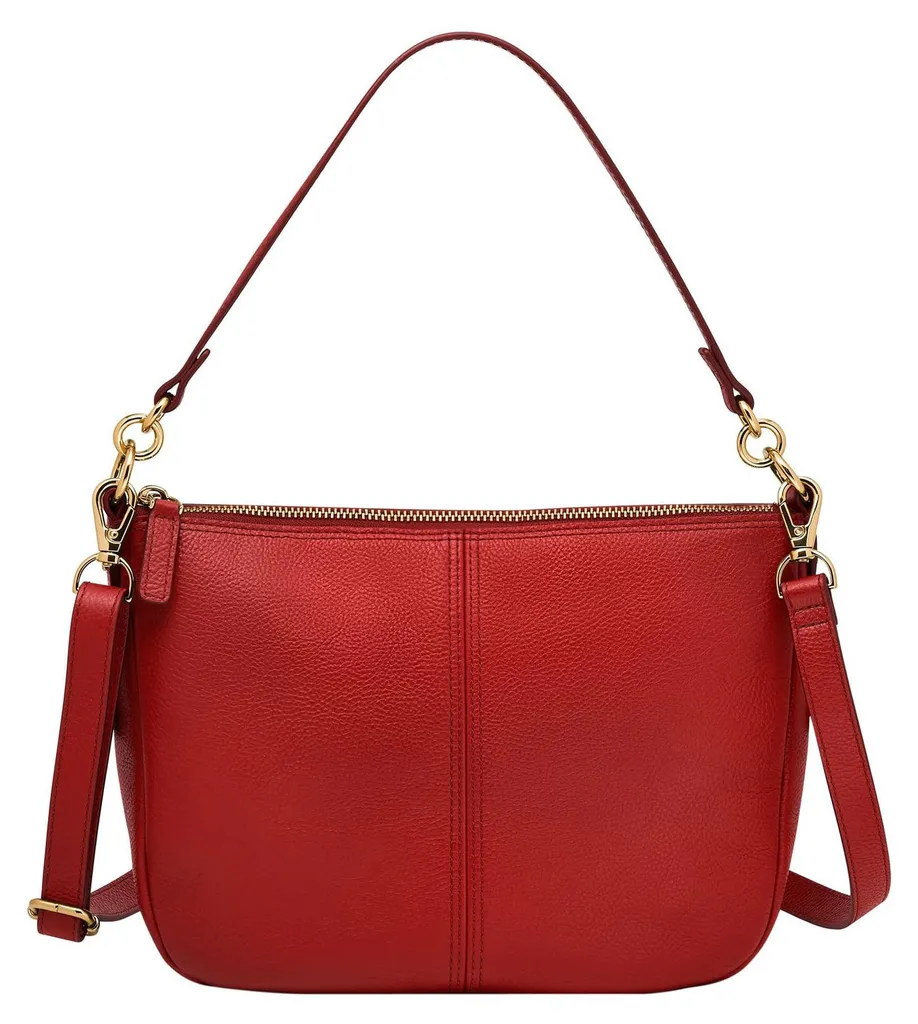Sac Bandoulière Femme Jolie Crossbody Fossil Rouge Garnet Élégant