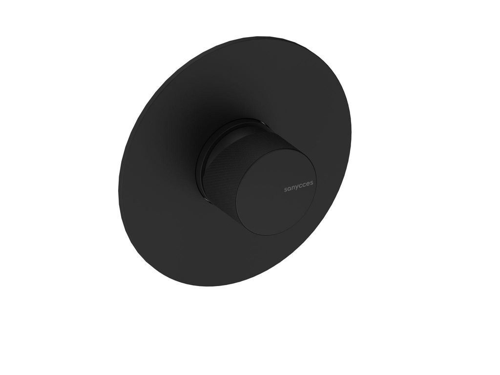 SANYCCES LOOP K Unterputz Dusch-Brausebatterie mit Einbaukörper, schwarz matt