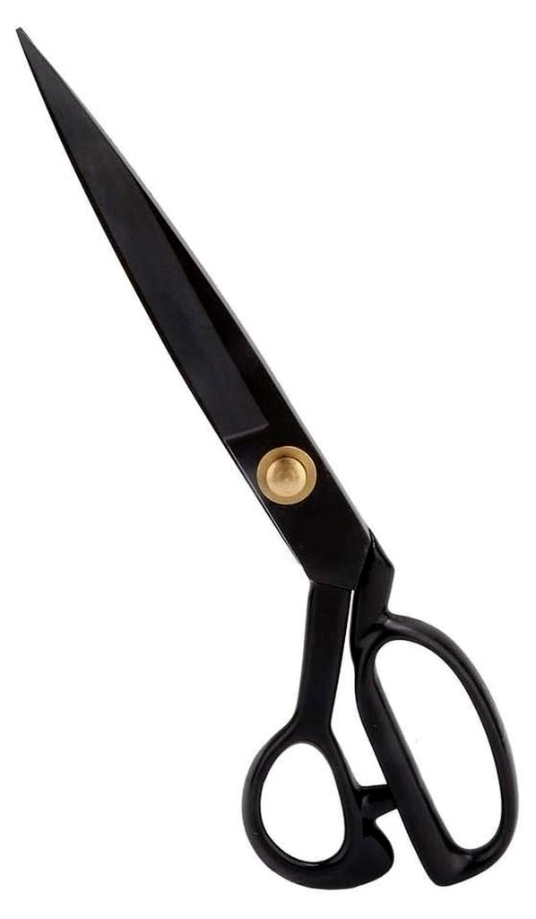 Schneiderschere Retro Schwarz Stahl Professionelle Nähschere für Kleidung, Leder, Stoff und Bastelarbeiten
