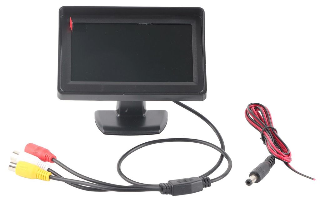 4,3-Zoll-Farb-LCD-Display Rückfahrkamera-Monitor Wasserdichtes Auto für SUV Van Truck Schwarz