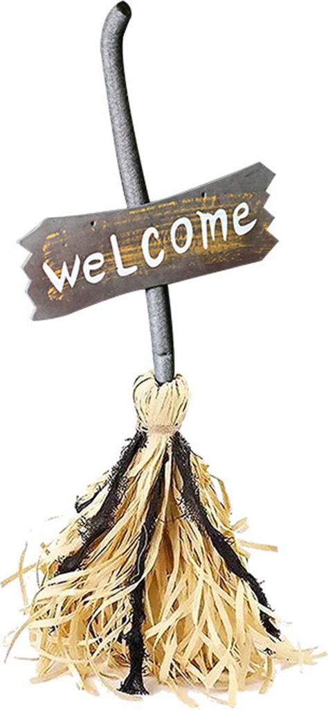 Animierter schwebender Hexenbesen, 71,1 cm, magischer Halloween-Tanzbesen, leuchtender, beweglicher Besenstiel mit Sound für die Bodendekoration i...