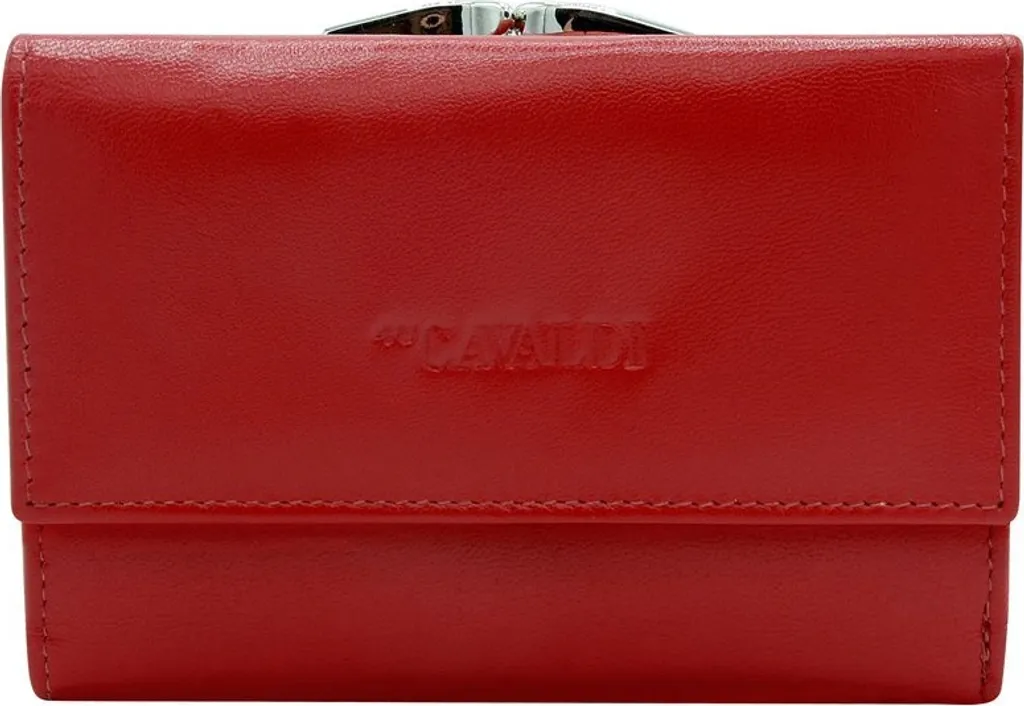 4U Cavaldi Portafoglio Donna in Vera Pelle Trandoro Rosso - Acquista Online