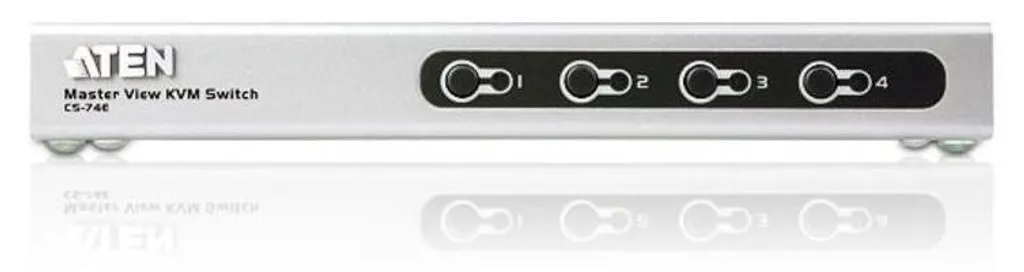 Switch KVM 4 ports Aten CS74Ecz avec émulation PS/2 et haute résolution