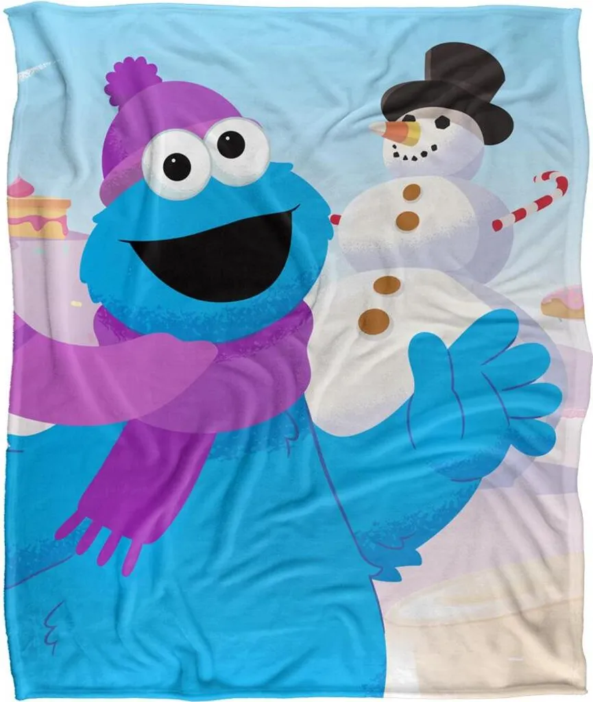 Couverture Sesame Street Bonhomme de Neige TV18867 Taille Unique Colorée