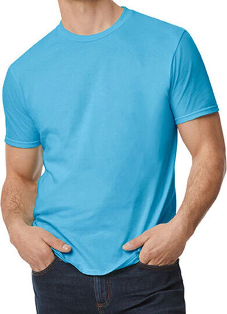 Gildan 980 | Softstyle EZ Adult T-Shirt S bis 3XL - Farbe: Baby Blue - Größe: XXL