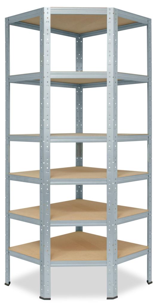shelfplaza HOME 230x60x30cm Cornered Shelf v galvanizovaná Obrázek produktu 