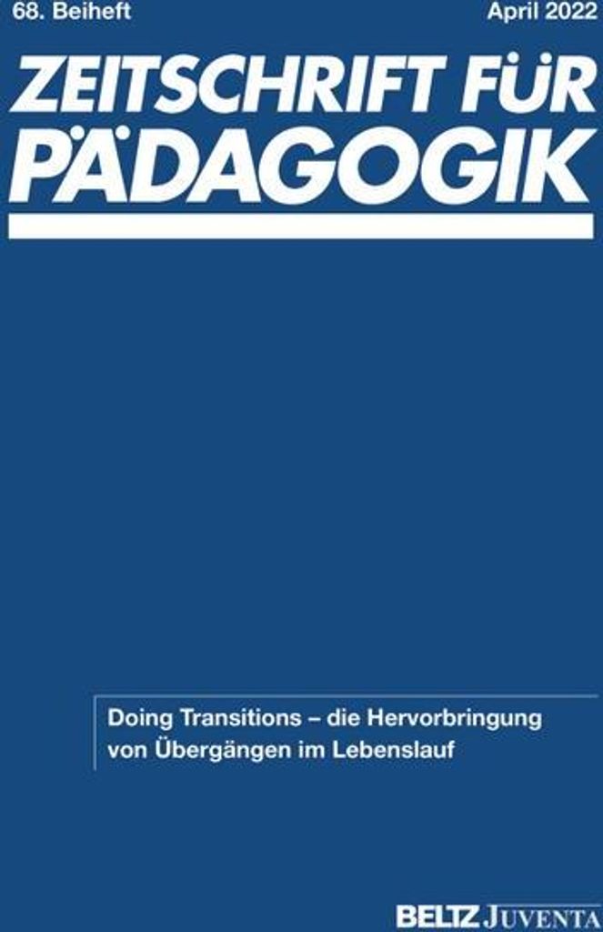 Zeitschrift für Pädagogik 68. Beiheft 2022