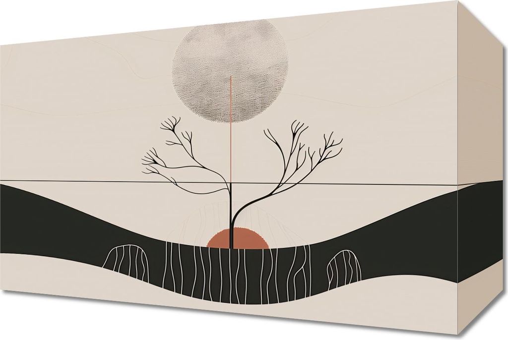 Bild 30x20cm Wintermond