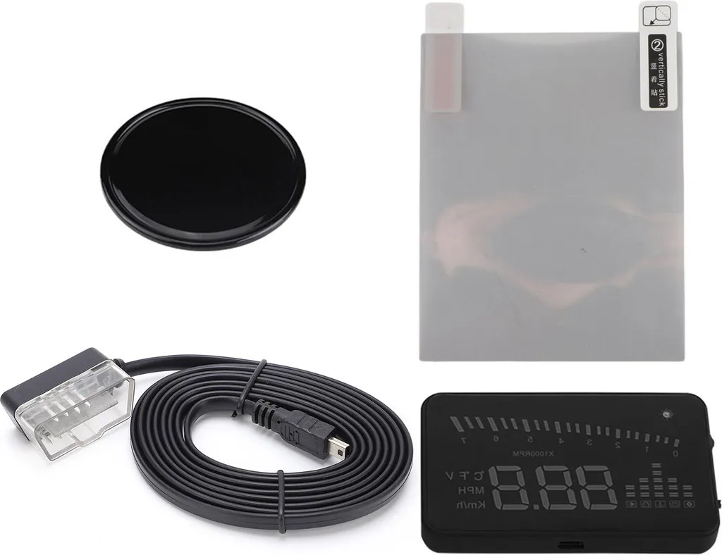 Tachymètre Couleur LED avec Alerte Vitesse et Capteur de Fatigue HUD