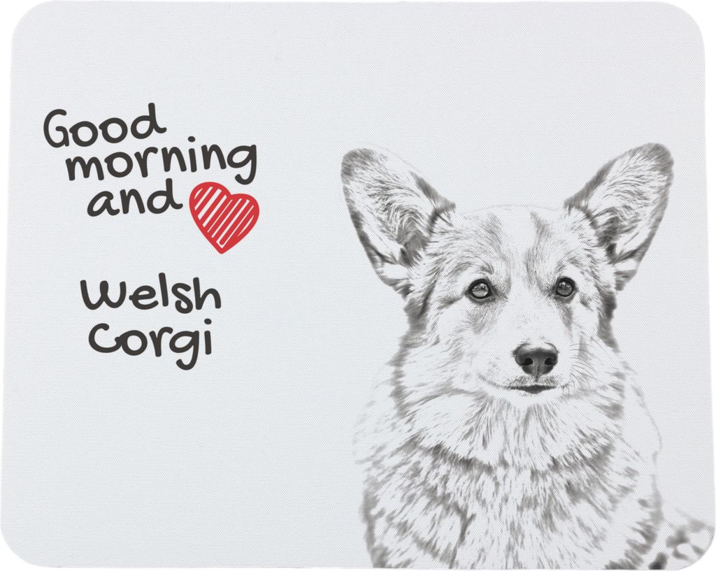 Pembroke Welsh Corgi - Mauspad mit Druck, personalisiertes Mauspad mit Hund, einzigartiges Gadget für Büroangestellte von Art-Dog.