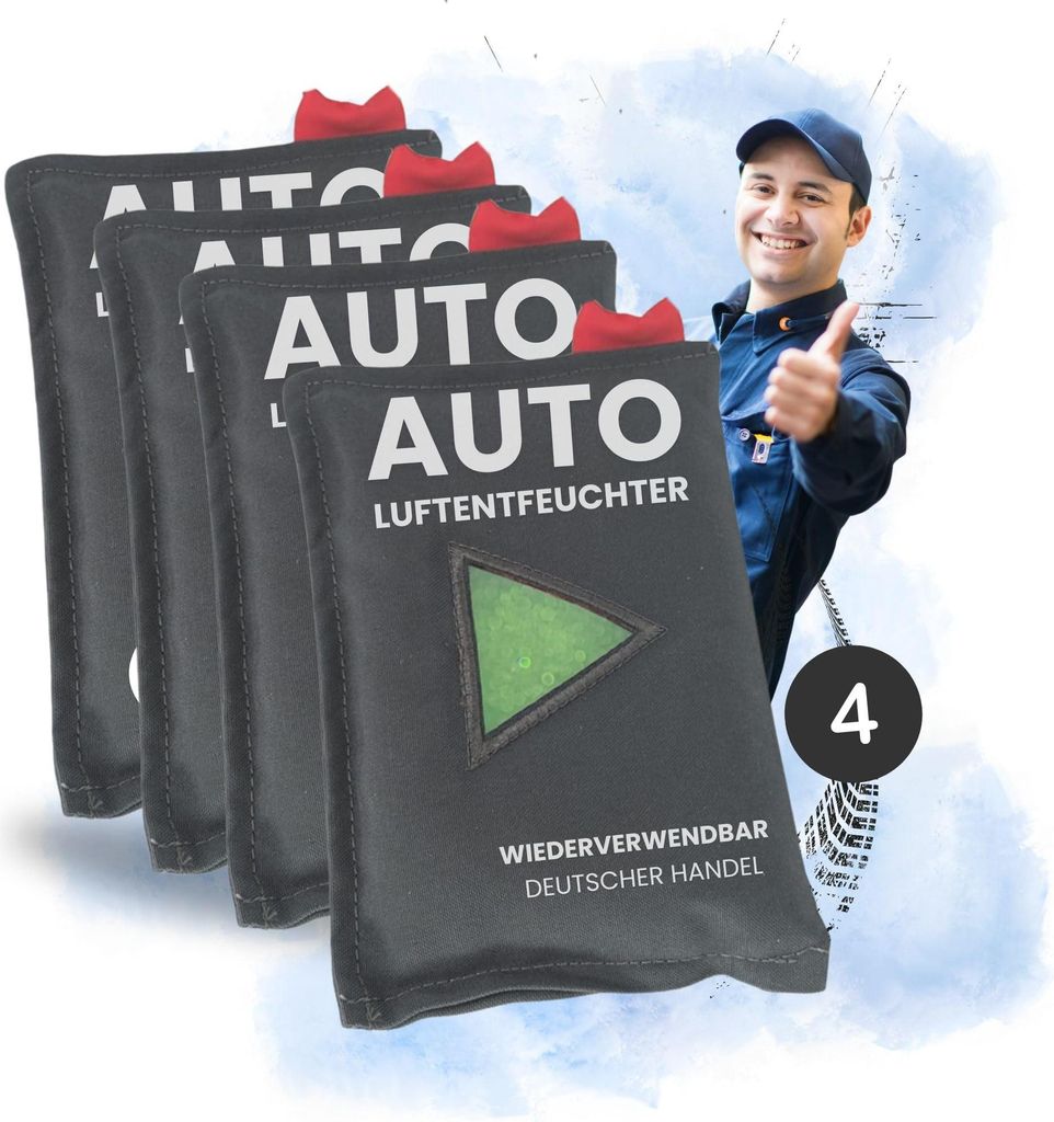 4x Granulat Luftentfeuchter wiederverwendbar Zubehör Auto Wohnmobil Keller Zuhause