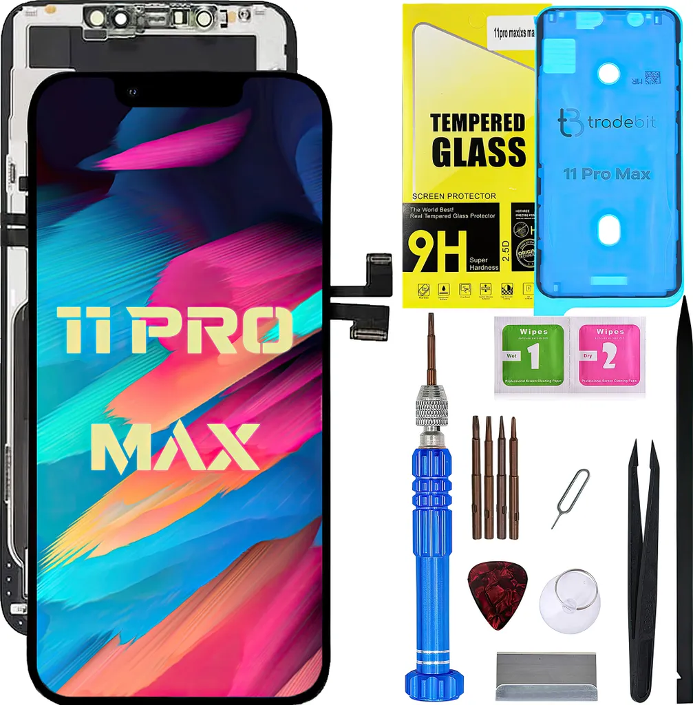 Bloc écran de remplacement iPhone 11 Pro Max avec puce IC d'origine