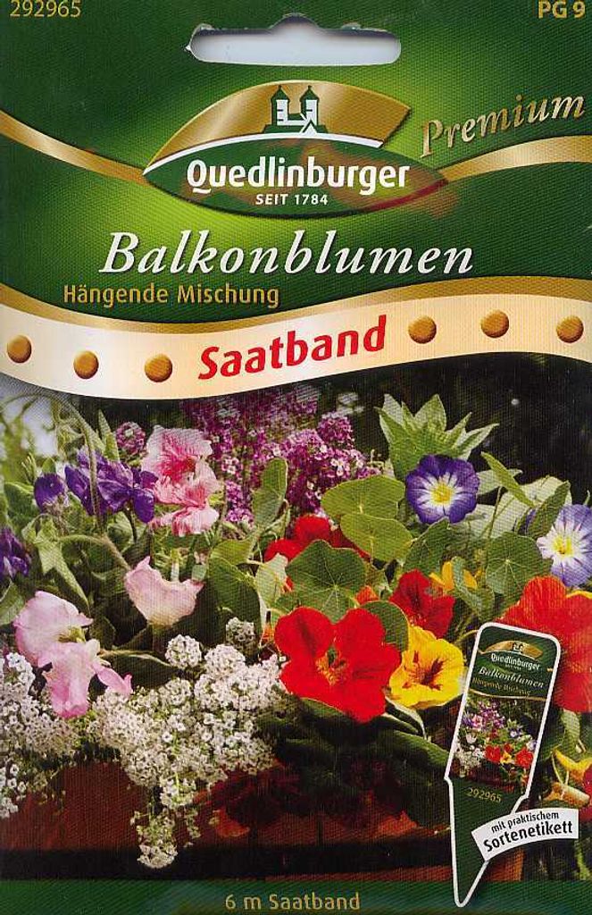 Saatband Balkonblumen, hängende Mischung Produktbild 