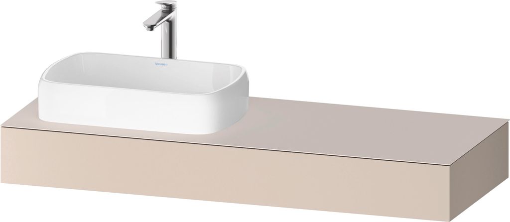 Duravit Qatego Konsole, 1400x550x170mm, mit Ausschnitt links, QA4803091910000