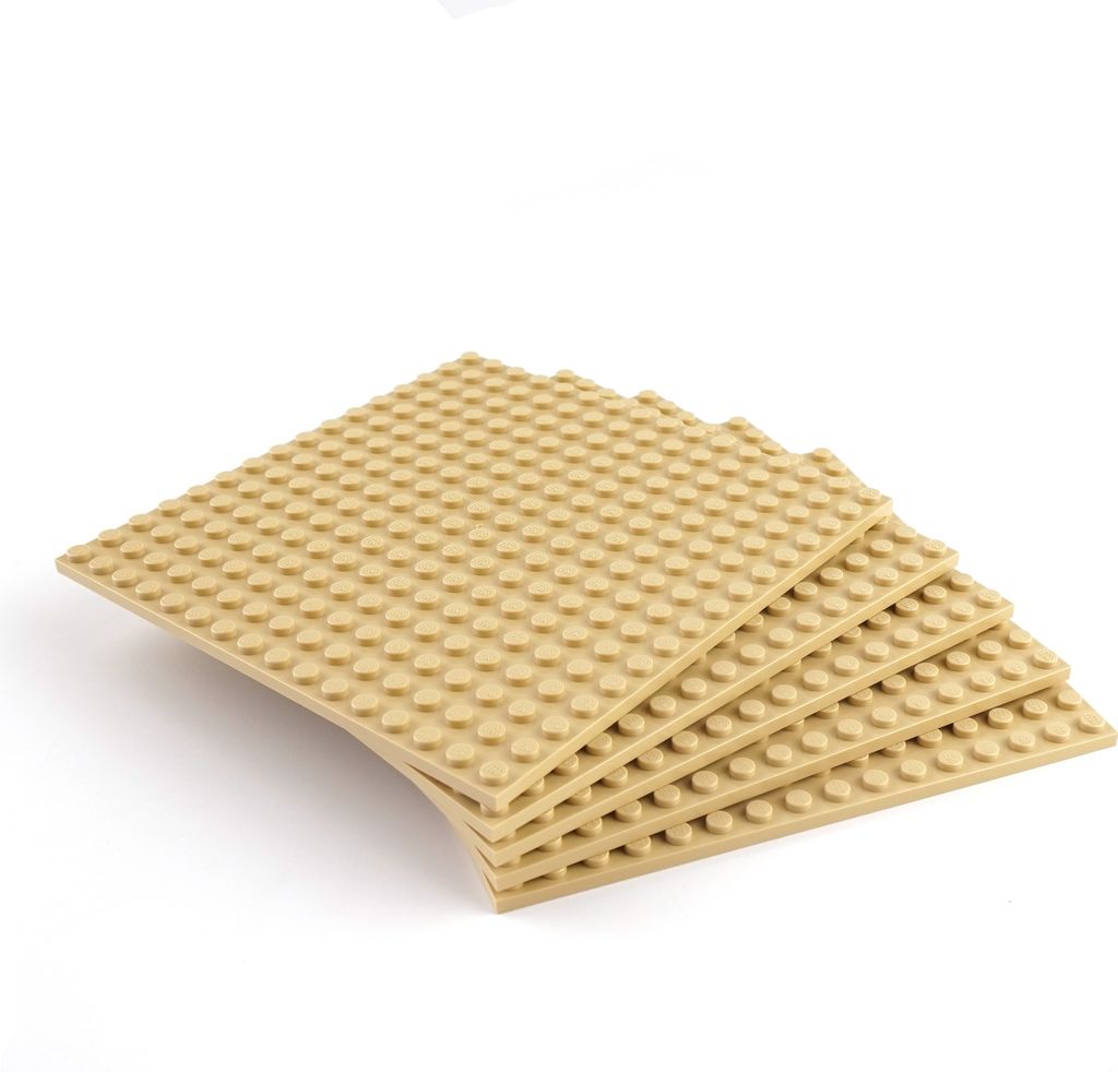 LEGO 16x16 Platten Bauplatten Hellbeige Beidseitig bebaubar - 91405 NEU! Menge 2x
