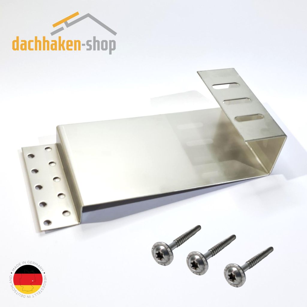 Biberschwanz Set + 3 x Tellerkopfschr.Dachhaken Edelstahl 2 Produktbild 