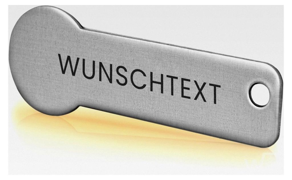 Blanko F7 Schlüsselanhänger personalisiert mit Schlüsselfundservice für Einkaufswagen/Einkaufschip