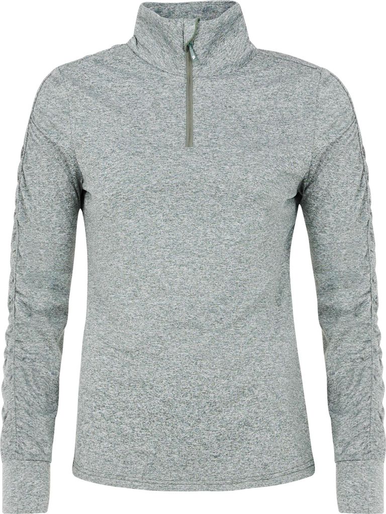 Protest PRTHEY 1/4 zip active top Evergreen M/38