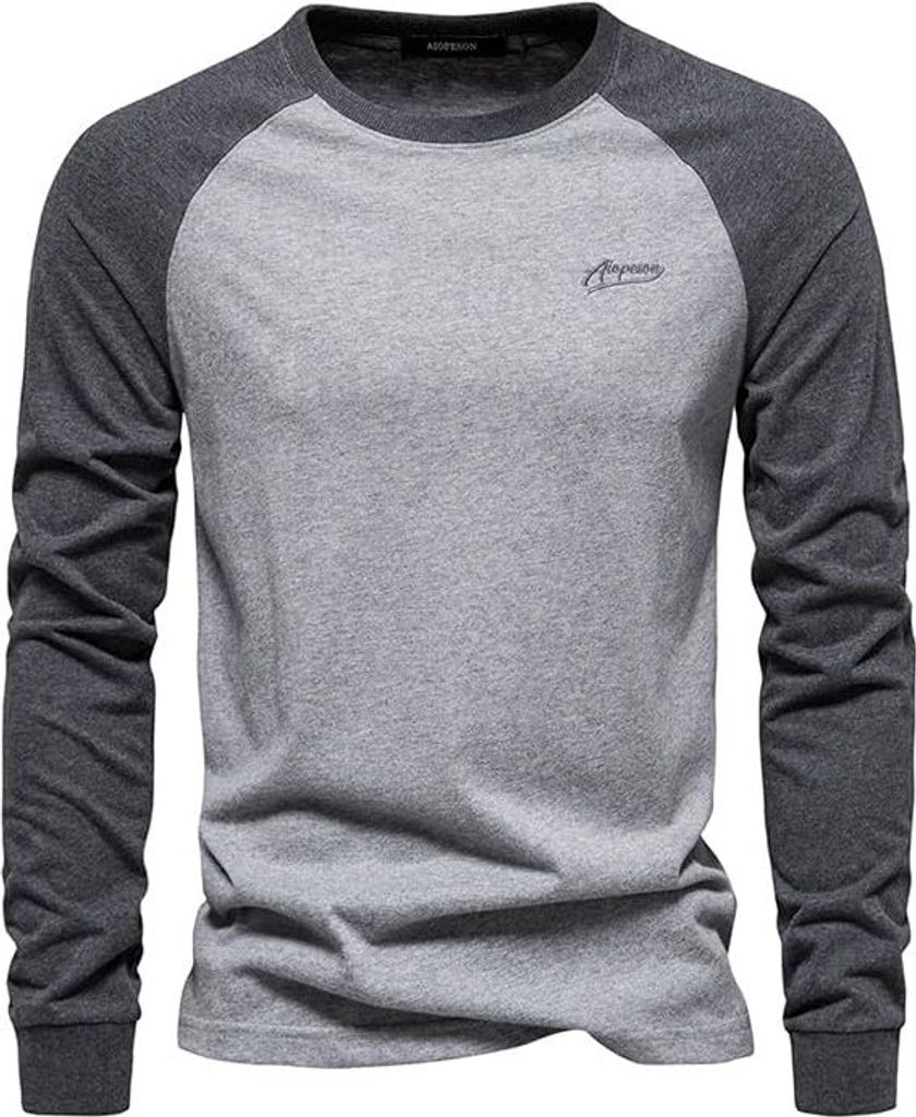 Herren Rundhals-Shirt - Leichtes Basic-Unterhemd, Einfarbig und Schlank Geschnitten, Ideal für Training und Sport