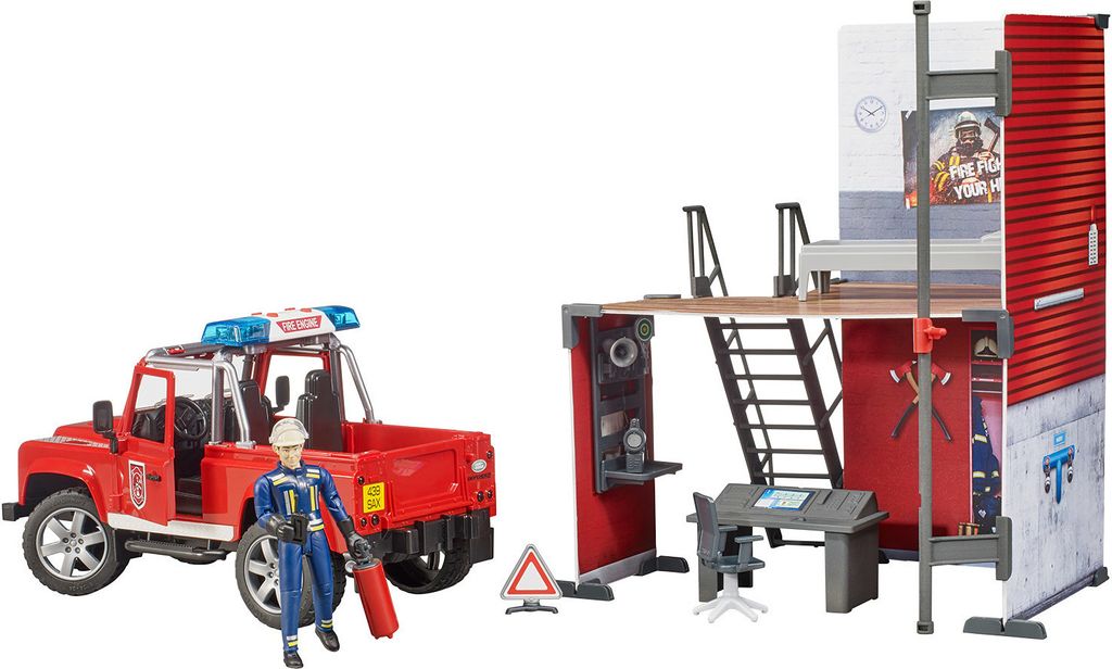 bworld Feuerwehrstation mit Land Rover Produktbild 