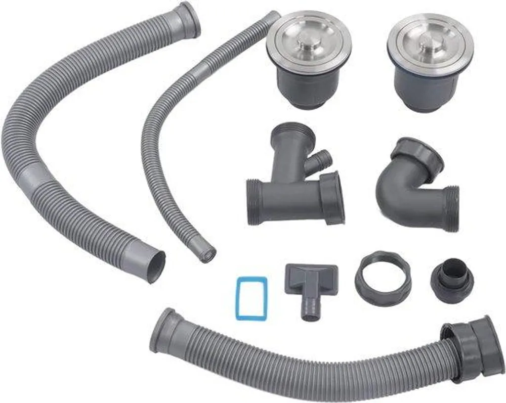 Siphon de cuisine universel extensible et flexible anti-refoulement