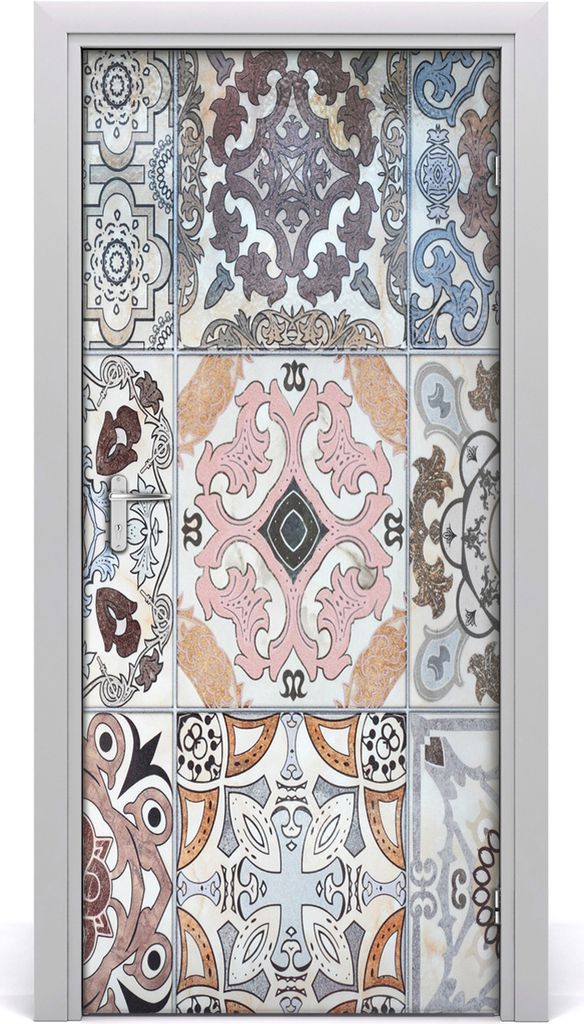 Tulup Türaufkleber 95x205 cm Dekorative Aufkleber Selbstklebend Wasserdichte Tapete Abnehmbar Schlafzimmer Wohnzimmer Wohnkultur - Fliese